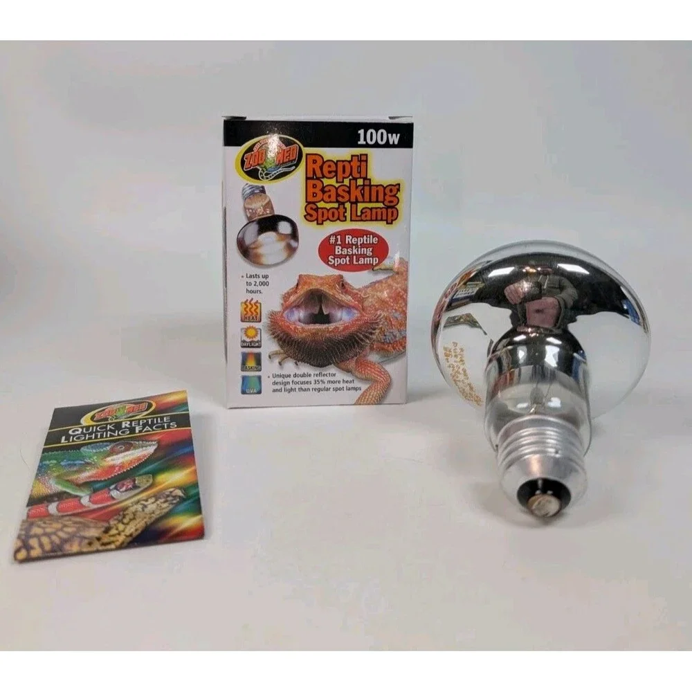 Zoo Med Repti Basking Spot Lamp 100W SL-100 Reptile Heat UVA Terrarium Bulb New
